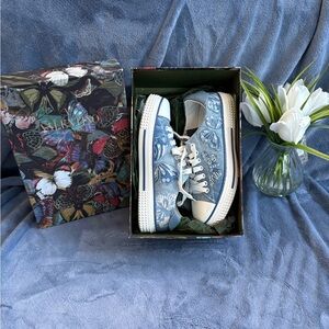 SOLD Valentino Blue Butterfly Sneakers